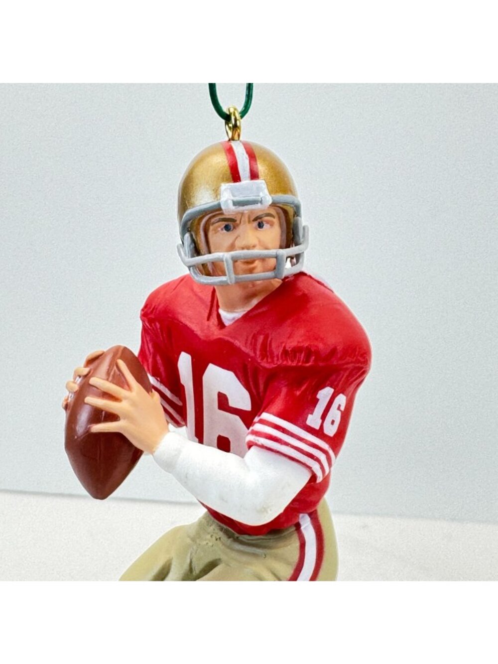 Vtg 1995 Joe Montana 49ers Hallmark Ornament 1st in Football Legends Series NEW - Picture 3 of 16